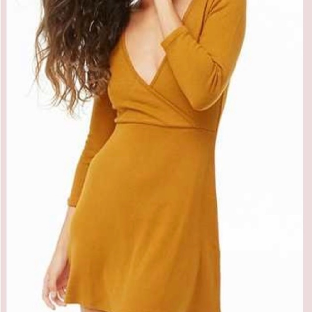 Forever 21 Knit Dress in Marigold Size S NWT